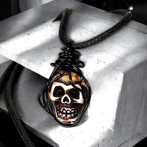 5 For $25💫Wicked Skull Goth Gothic Pendant Necklace